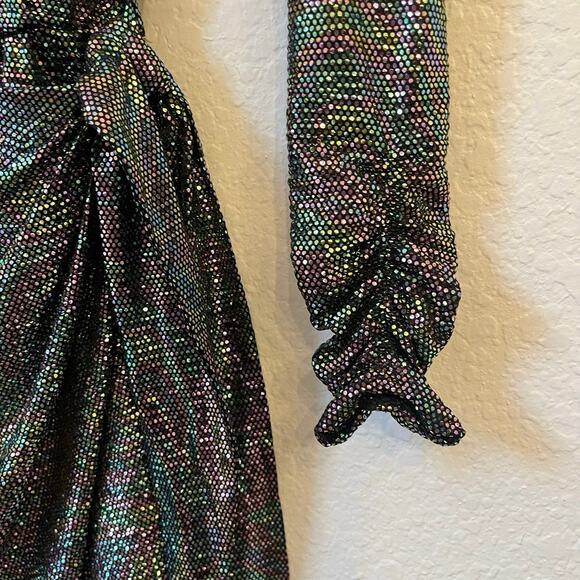 Show Me Your Mumu Kimora Mini Dress XS Iridescent Sparkle Shimmer Holiday NYE - Picture 10 of 14